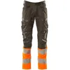 Image de Mascot 19679-236-1814 Accelerate Safe Prowash Stretch Zones Pantalon Bicolore avec Poches Genoux Anthracite foncé/Orange Haute visibilité Taille 82C56