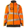 Image de Mascot 19045-449-1418 Accelerate Safe Veste d'hiver respirante coupe-vent et imperméable pour femme Doublure Climascot bicolore Veste d'hiver, orange haute visibilité/foncé