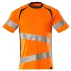 Image de Mascot Accelerate Safe 19082-771-1418 T-shirt coupe moderne bicolore à col rond Orange haute visibilité/anthracite foncé, taille 2XL