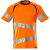 Image de Mascot Accelerate Safe 19082-771-1418 T-shirt moderne bicolore col rond haute visibilité Orange/anthracite foncé Taille unique
