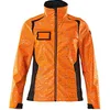 Image de Mascot 19212-291-14010 Accelerate Safe Veste Softshell respirante coupe-vent et imperméable bicolore effets réfléchissants Veste softshell haute visibilité Orange/bleu noir Taille M