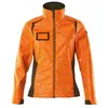 Image de Mascot 19212-291-1433 Accelerate Safe Coupe pour femme Respirante Coupe-vent et imperméable Bicolore Effets réfléchissants Veste softshell haute visibilité Orange/vert mousse 5XL