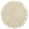 Image de Bloomingville Tapis Rond en Laine Beige Nature 110cm