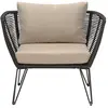 Image de Fauteuil outdoor Mundo Bloomingville Noir taille unique