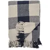 Image de Bloomingville Plaid, bleu, coton
