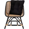 Image de Bloomingville - Chaise de salon en Rotin Loue noire - L.65xH.80xW.71 cm OS