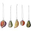 Image de Décorations de Noël Finka en verre - Lot de 5 Bloomingville Rouge taille unique