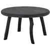 Image de Bloomingville Table basse Milos Ø70 cm en bois recyclé noir, design