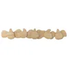 Image de Bloomingville Ross Porte-manteau, naturel, en bois d'hévéa, L 70 x H 4,5 x l 12,5 cm