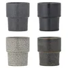 Image de Bloomingville Ewan Lot de 4 tasses Marron Faïence T7,5 x H9 cm 150 ml