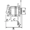 Image de HC-CARGO Alternateur 90A dynamo Compatible avec NISSAN TERRANO I WD21 116021 2310086N00 LR190511 F032116021