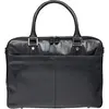 Image de dbramante1928 - Rosenborg Sac pour Ordinateur Portable 14 Pouces pour Femmes et Hommes - Sac avec Poignées en Cuir Structuré et Bandoulière Réglable - en Cuir Véritable Pleine Fleur - Galet Noir