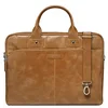 Image de dbramante1928 - Kronborg Sac pour Ordinateur Portable 16" Pouces pour Femmes et Hommes - Sac avec Poignées en Cuir Structuré et Bandoulière Réglable - Cuir Véritable Pleine Fleur - Tan N.E.