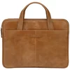 Image de dbramante1928 - Silkeborg Sac pour Ordinateur Portable 15" Pouces pour Femmes et Hommes - Sac avec Deux Poignées en Cuir Structuré - Cuir Pleine Fleur Robuste et de Haute Qualité - Golden Tan N.E