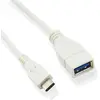 Image de Microconnect USB3.1CAF02W câble USB 0,2 m USB C USB A Blanc - Câbles USB (0,2 m, USB C, USB A, 3.0 (3.1 Gen 1), Male connector / Female connector, Blanc)