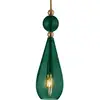Image de EBB & FLOW Smykke M Suspension dorée vert lierre