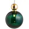 Image de EBB & FLOW Uva L suspension, boule dorée, vert lierre