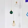 Image de EBB & FLOW Uva L Boule suspendue dorée transparente mini à carreaux