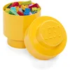 Image de Légo 40301732 Brique ronde de rangement empilable 1, Plastique, Jaune, 12,3 cm