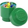 Image de LEGO 40301734 Brique ronde de rangement empilable 1, Plastique, Vert, 12,3 cm