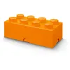 Image de Room Copenhagen 40041760 Lego Brique Rangement Empilable Orange 8 Plots 50 x 25 x 18 cm