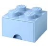 Image de Tiroir en brique LEGO 4 boutons, 1 tiroir, boîte de rangement empilable, 4.7 l