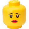 Image de R.C. LEGO STorage Head Girl large, Boîte de rangement