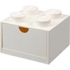 Image de Tiroir 4 briques LEGO blanc, Boîte de rangement