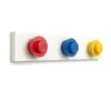 Image de Support Mural avec Crochets Lego (Rouge, Bleu, Jaune)