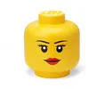Image de Room Copenhagen 40331725 Rangement LEGO mini en forme de tête, Fille