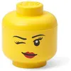 Image de LEGO boîte de rangement tête de Winky mini 10 x 11 cm polypropylène jaune en occasion ou reconditionné