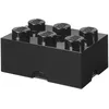 Image de Room Copenhagen LEGO Brique de rangement 6, rouge (noir)