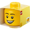Image de Tête de rangement LEGO "Happy Boy", grande, Boîte de rangement