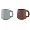 Image de Lot de 2 tasses marron en silicone h7,5x10x7cm
