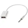 Image de Microconnect audusbfw 3.5 mm USB A Blanc Adaptateur de Cable   Adaptateur pour Cable (3.5 mm, USB A, 0,2 m, Blanc)