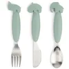 Image de Done by Deer Easy Grip Set Couvert Bebe et Enfant (Cuillère, Fourchette, Couteau pour Bébé) - Ergonomique - Manches en Silicone Antidérapant - Passe au Lave-Vaisselle