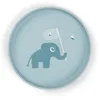 Image de Done by Deer Assiette Foodie Elphee bleue, Ø20 - Assiette en plastique avec dessous antidérapant pratique - Assiette pour enfant en 100 % polypropylène de qualité alimentaire avec TPE antidérapant
