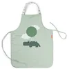 Image de Done by Deer - Tablier imperméable pour enfants Croco Happy Clouds - Facile à nettoyer - Col élastique - Vert pastel