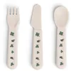 Image de Done by Deer Foodie Set de couverts pour bébé et enfant Tiny Farm Sand - Bords arrondis, s'adapte parfaitement aux petites mains - 100% polypropylène de qualité alimentaire - Accessoire pratique et