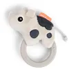 Image de Done by Deer Hochet sensoriel avec anneau de dentition - Dotti - Beige - Jouet pour bébé à partir de 0 mois - Hochet avec aide à la dentition - Peluche douce avec sons - Favorise les sens et la