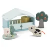 Image de Done by Deer Tiny Farm - Dotti - Kit de jeu éducatif en bois FSC - Favorise la motricité, le langage et l'imagination - À partir de 24 mois - Jouet éducatif coloré pour tout-petits