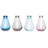 Image de Vase, Verre, Rose/Transparent/Bleu/Gris, S/4