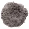 Image de Coussin d'assise en peau de mouton Hübsch Gris taille unique