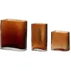 Image de Vase, Verre, Brun, s/3