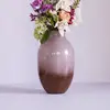 Image de HÜBSCH vase Posy, verre, rouge-brun/rose ancien, hauteur 37 cm