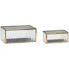 Image de Boîte à bijoux Ripple - Set de 2 Hübsch Transparent taille unique