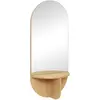 Image de Grand miroir avec étagère en chêne FSC Hübsch Chêne taille unique
