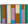 Image de Plaid en coton bio Hübsch Multicolore 140x200