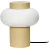 Image de Lampe à poser en verre et métal Hübsch Jaune pâle taille unique