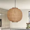 Image de HÜBSCH Suspension Chand, ronde, rotin, naturel
